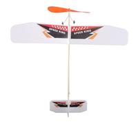 Beatifufu Rubber Band Powered Single Wing Glider Plane DIY Model for Outdoor Hand Launch Flying Family Bonding Creative Crafting Fun