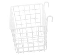 Beatifufu Rust Resistant Iron Wire Basket Hanging Organizer with Hooks Over the Door Kitchen Storage Rack for Counter Space Saving and Multi Purpose Use in Home and Office