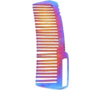 Beatifufu Rust Titanium Alloy Styling Comb Lightweight Hairdressing Tool for Hair Cutting Dying Styling Eye Catching Glitter Design Static Easy to Clean