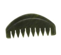 Beatifufu Scraping Comb Head Massage Tool Made from Finely Carved Stone, Promotes Circulation and Comfort, for Travel and Home Use