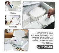 Beatifufu Sealed Wet Tissue Storage Box with Lid Thickened White Napkin Container for Home Bathroom Dustproof Organizer for Wet Wipes and Facial Tissue