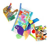 Beatifufu Sensory Cloth Book Non-Tear Animal Tail Book for Early Learning for Toddlers Stimulates Language and Imagination Skills Farm Animal Design