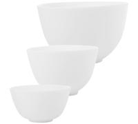 Beatifufu Silicone Face Mask Mixing Bowls Set 3pcs Small Medium Large Diy Mask Stirring Bowls for Home Spa Beauty Tools Odorless for Facial Care