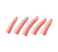 Beatifufu Silicone Fake Fingers Nail Practice Hand Various Shapes Sizes for Nail Artists
