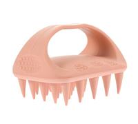 Beatifufu Silicone Hair Scalp Massager Brush for Deep Cleaning and Dandruff Removal Gentle Exfoliating Shampoo Scrubber with Wide Tooth Curl Comb Suitable for Wet Dry Use and All Hair Types