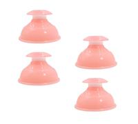 Beatifufu Silicone Suction Cupping Cups Set 4pcs Portable Elastic Massage Tool for Dry Cupping Therapy and Muscle Relaxation Suitable for Home and Travel Use Random Color