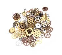 Beatifufu Steampunk Gear Accessories DIY Material Pack Handicraft Components for Handmade Jewelry Crafts and Punk Style Projects