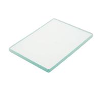 Beatifufu Tempered Glass Burnisher Plate for Leatherworking High Durability Scratch-Resistant Glass Slicker with Smooth Back Surface for Leather Edge Burnishing and DIY Craft Projects