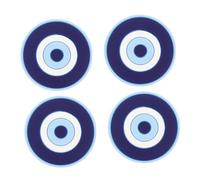 Beatifufu Tennis Racket Shock Absorbers Silicone 4pcs Round Playful Style Lightweight Dampeners for Matches and Sports Training, Adults and Juniors Use