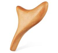 Beatifufu Thai Wood Guasha Massage Tool for Neck Back Foot Ergonomic Muscle with Smooth Polished Surface Easy to Use Wooden Body Massager for Tension Relief and Relaxation