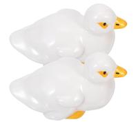 Beatifufu Toilet Screw Bolt caps 2pcs Decorative Duck Shape Ceramic Concealing Screw Caps Universal Fit for Bathroom