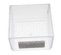 Beatifufu Transparent Plastic Desk Drawer Organizer Box with Multiple Compartments for Makeup Sundries Kitchen and Office Storage Container for Easy Item Categorization and Quick Access