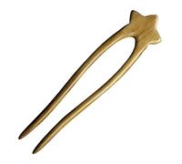 Beatifufu U-shaped Wooden Hair Stick for Buns Elegant Decorative Chignon Pin Handmade Chinese Hairpiece for Women Unique Anniversaries and Parties