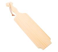 Beatifufu Unfinished Wooden Paddle for DIY Craft with Handle Natural Wood Shape for Creative Handicrafts Simple Paintable Design for Family Fun and Decorative Use