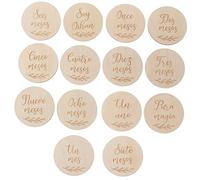 Beatifufu Unique Baby Milestone Cards 14 Pieces Birth Announcement Cards for Photography Props