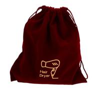 Beatifufu Velvet Hair Dryer Bag Storage Hanging Toiletry Bag for Jewelry Drawstring