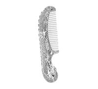 Beatifufu Vintage Dragon Alloy Comb for Hair Grooming and Scalp Massage Hand Carved Decorative Hair Accessory Portable Grooming Tool for Men and Women