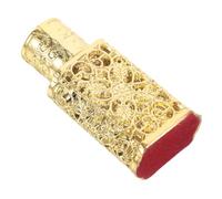 Beatifufu Vintage Style Refillable Perfume Bottle with Intricate Dubai-inspired Patterns Portable Aroma Container for DIY Fragrance Creation Travel and Everyday Use