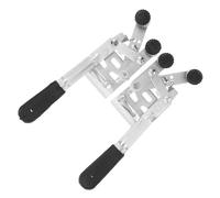 Beatifufu Wheelchair Brake Lock Pair Manual Wheelchair Replacement Parts Side Screw Fixed Anti-Slip Wheel Locks for Transport and Medical Chairs