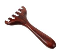 Beatifufu Wide Tooth Wooden Massage Comb with Portable Design Dual-use Scalp and Foot Massager Tool for Travel and Home Lightweight Natural Wood Hair Massage Comb for Relaxation and Comfort