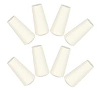 Beatifufu Window Blind Pull Cord Knobs 8pcs White Wooden for Roller Shades and Curtains Home Installation