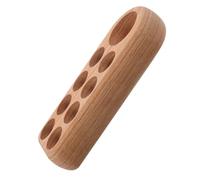 Beatifufu Wood Essential Oil Organizer Slots Wooden Display Shelf Storage Box for Essential Oils Nail Polish Bottles Versatile Aromatherapy Organizer with Rustic Natural Design for Home and