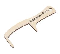 Beatifufu Wooden Bald Man Grooming Comb Large Wide Tooth Styling Tool for Easy Hair Management Comfortable Use for Clown Costumes and Comedy Acts