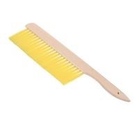 Beatifufu Wooden Handle Brush Beekeeping Equipment Home Beekeeping Tool Yellow Plastic Bee Hive Hand Tool Lightweight