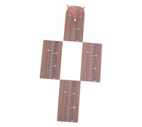 Beatifufu Wooden Kids Height Growth Chart Ruler for Nursery and Doors with Adorable Whimsical Design, Easy Installation, and Accurate Height Measurement Marker, Brown