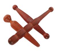 Beatifufu Wooden Massage Stick Set Reflexology Tool 3pcs for Foot Massage with Comprehensive Cover, Smooth and Mellow Wood Material Random Color for Home Use a Long Walk
