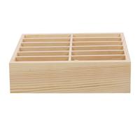 Beatifufu Wooden Mobile Phone Storage Box with Temporary Display Feature, 12 Compartment Multi-grid Organizer for Educational Institution and Office Desk