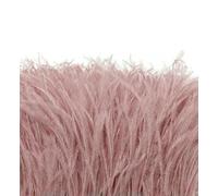 Beatiful 1meter Black Ostrich Feathers Trim Cloth Sideband Ostrich Feather Trims Clothing Wedding Feather Ribbon Sewing Decorati-Leather Pink-10-15cm