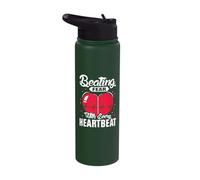 Beating Fear with Every Heartbeat - Open Heart Surgery Stainless Steel Insulated Water Bottle