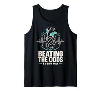 Beating The Odds Every Day Heart EKG Tank Top