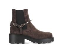 Beatle Rockstud Suede Chelsea Boots - female - Valentino - Chelsea Boots - Brown - 4 1/2 UK - Shoes 4 1/2 UK