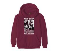 Beatles 3 Savile Row Pullover Hoodie in Red | Size: Small Beatles Red S