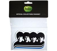 Beatles A Hard Day's Night Faces Embossed Fridge Magnet in Black Beatles Black
