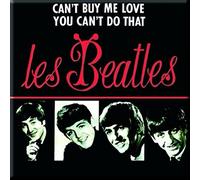 Beatles Can't Buy Me... (French cover) steel fridge magnet (ro)