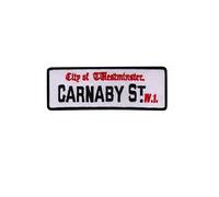 Beatles Carnaby Street London Soho Patch Badge Embroidered Iron on Applique Souvenir Accessory
