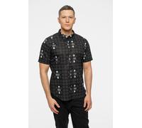 Beatles Drum & Apple Casual Shirt in Black | Size: Large Beatles Black L