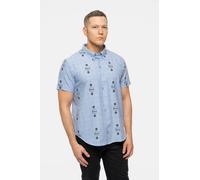 Beatles Drum & Apple Casual Shirt in Blue | Size: Large Beatles Blue L