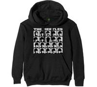 The Beatles Unisex Pullover Hoodie: Hard Days Night Faces Mono (Large) - Beatles - The - Clothing