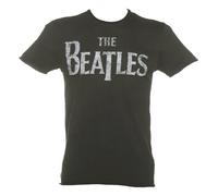 BEATLES LOGO AMPLIFIED SMALL VINTAGE CHARCOAL - T-shirt