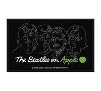 Beatles On Apple Logo Woven Patch in Black Beatles Black