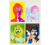 Beatles Pop Art Poster Set A4 Music Prints John Lennon Paul McCartney George Harrison Ringo Starr Wall Art Retro Band Decor