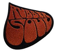 Beatles Rubber Soul Album Logo Large Woven Patch in Brown Beatles Brown