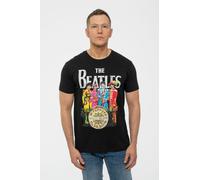 Beatles Sgt Pepper Lonely Hearts Drum T-Shirt in Black | Size: 2XL Beatles Black 2XL