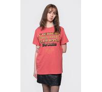 Beatles Sgt Pepper Stacked Diamante T-Shirt in Red | Size: 2XL Beatles Red 2XL