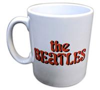 Beatles Strawberry Fields Penny Lane Photo Mug in White Beatles White