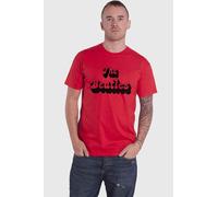 Beatles Text Shadow Band Logo T-Shirt in Red | Size: XL Beatles Red XL